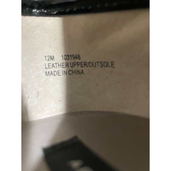 Array Women's Genuine Leather Black Patent Loafers Comfortable Slip-On Size 12M - Picture 5 of 13